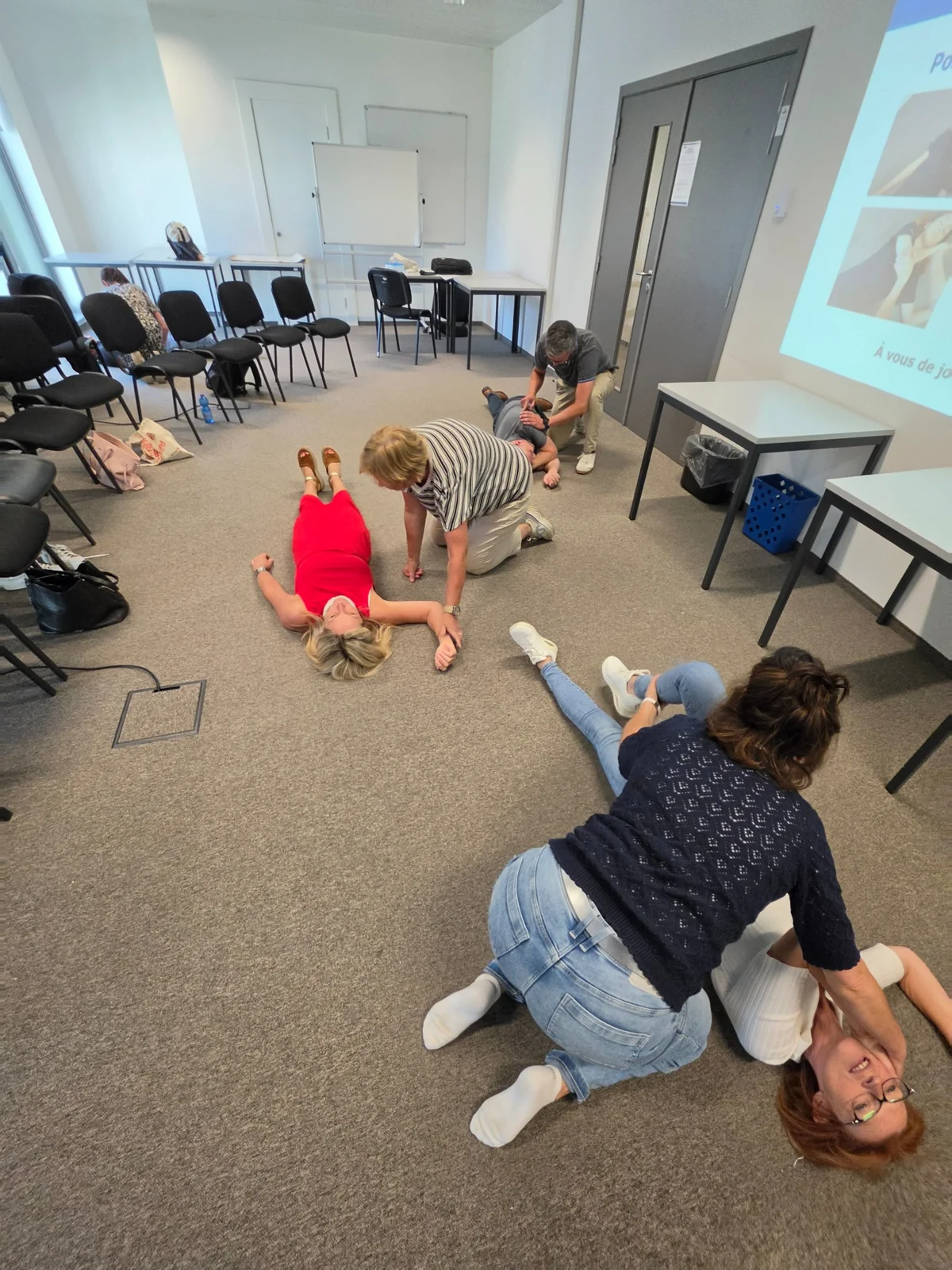 Les participants en action